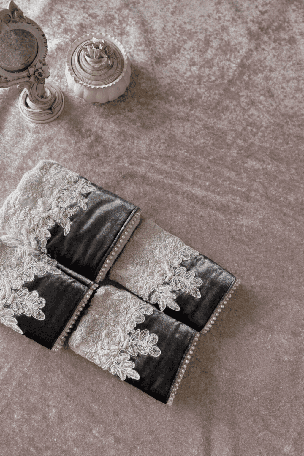 Velvet Bloom in Grey