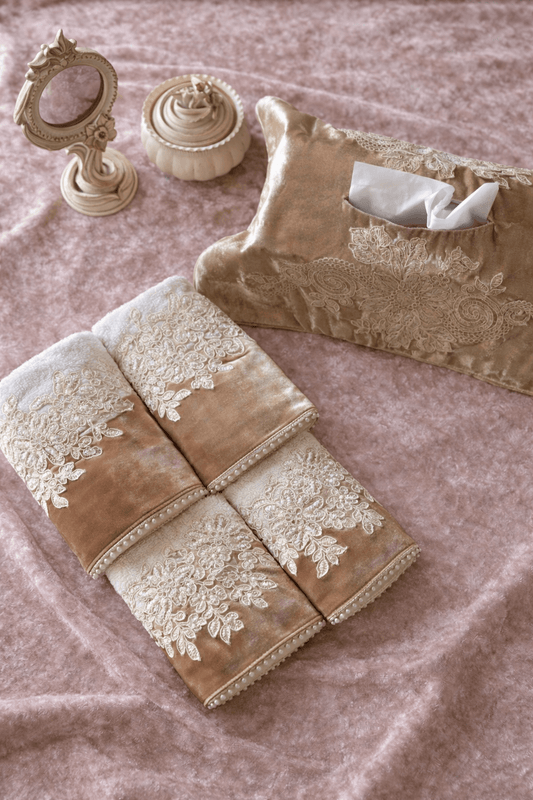 Velvet Bloom in Beige