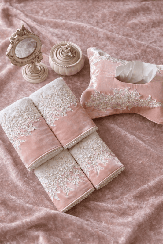 Velvet Bloom in Baby Pink